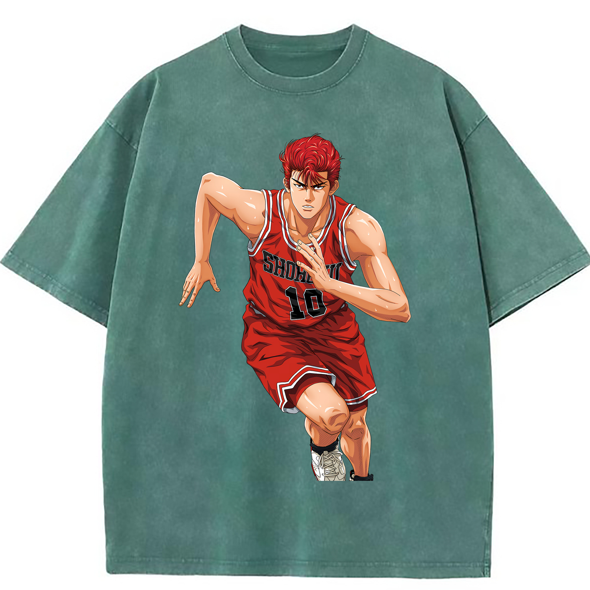 （画像用） SLAM DUNK／スラムダンク 綿100% ヴィンテージ風 半袖Tシャツ（フロントプリント）